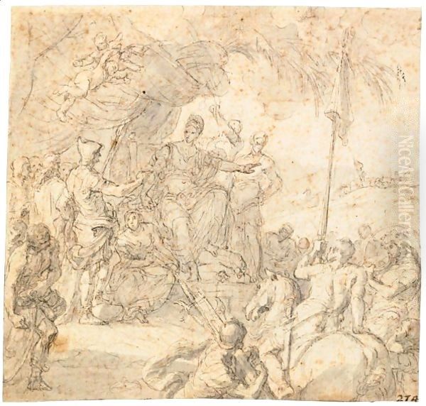 Deborah E Barach Oil Painting by Francesco Solimena