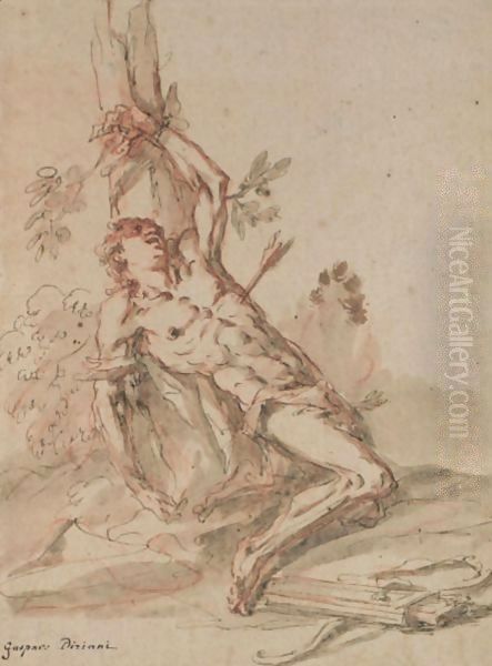 San Sebastiano Oil Painting by Gaspare Diziani