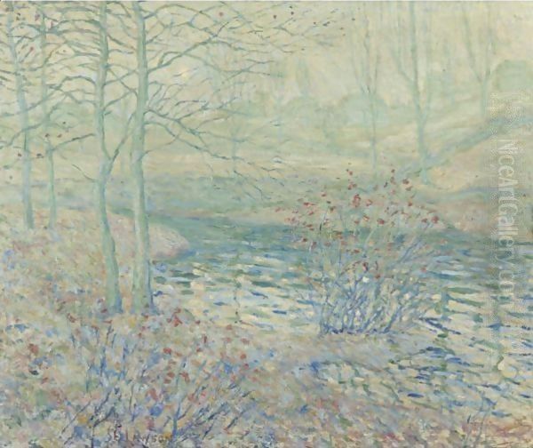 River Landscape 2 Oil Painting by Ernest Lawson