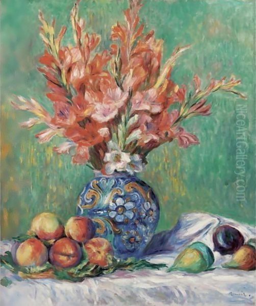 Fleurs Et Fruits Oil Painting by Pierre Auguste Renoir