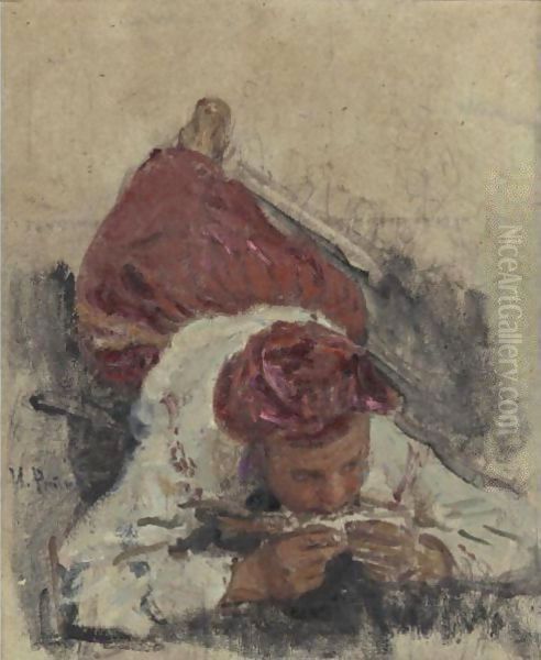 Lying Figure Oil Painting by Repin Iliya