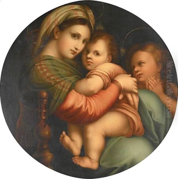 'The Madonna Della Sedia' Oil Painting by Raphael