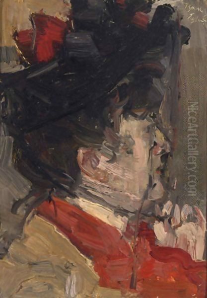 A Portrait Of Therese Schwartze Oil Painting by Isaac Lazarus Israels
