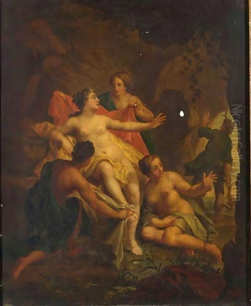 Diana And Actaeon Oil Painting by Hendrick Van Limborch