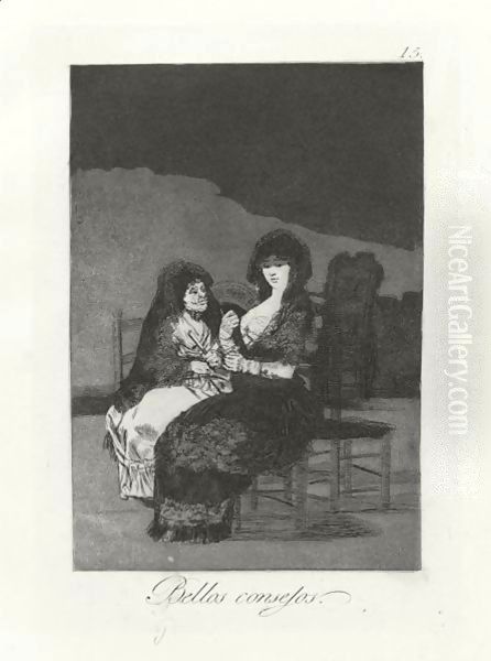 Los Caprichos 2 Oil Painting by Francisco Goya Fuendetodos