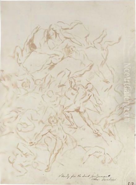Studio Per Caduta Di Giganti Oil Painting by Ottaviano Dandini