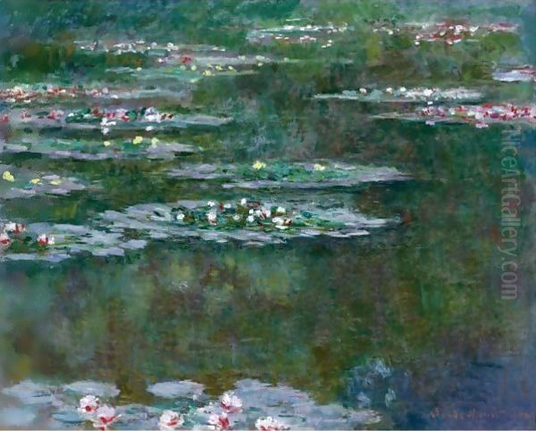 Nympheas 7 Oil Painting by Claude Oscar Monet