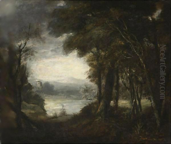 An Opening In The Woods Oil Painting by Sir Joshua Reynolds