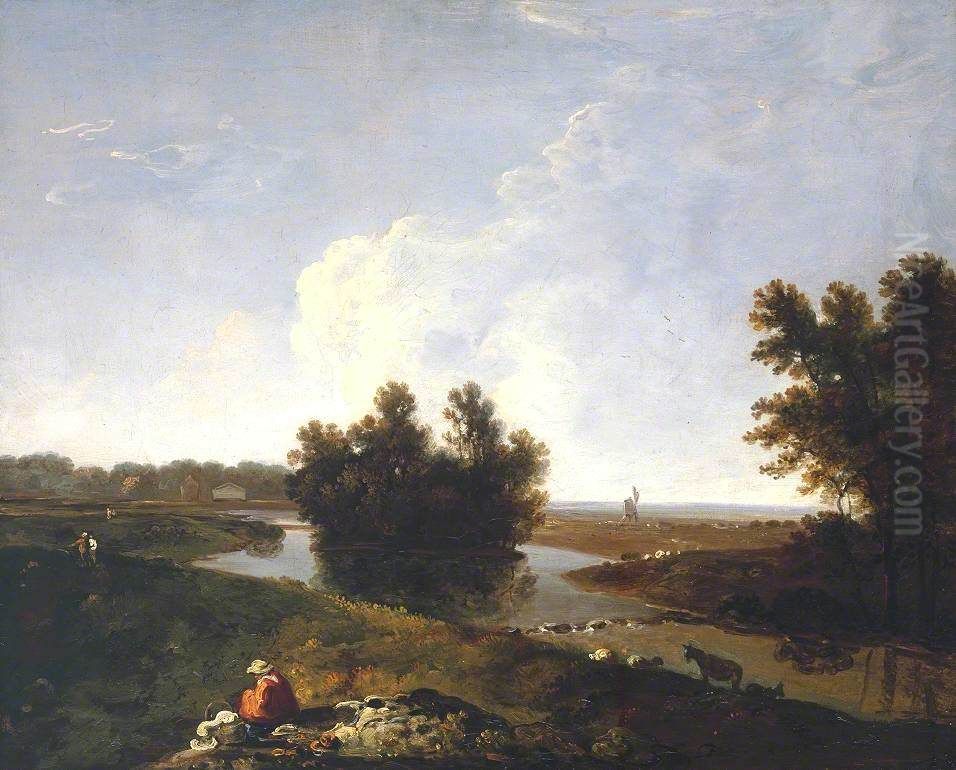 Hounslow Heath Oil Painting by Richard Wilson