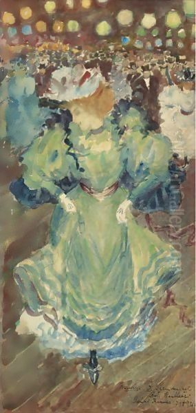 Bal Bullier, Latin Quarter Oil Painting by Maurice Brazil Prendergast