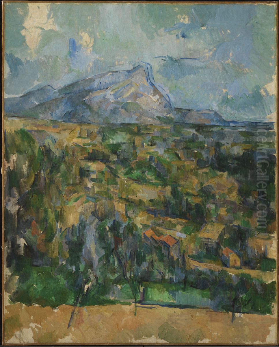 La Montagne Sainte-Victoire Oil Painting by Paul Cezanne