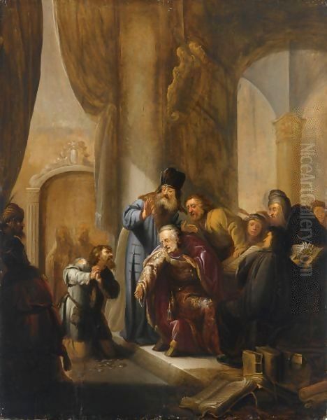 The Remorse Of Judas Oil Painting by Jacob Willemsz de Wet the Elder