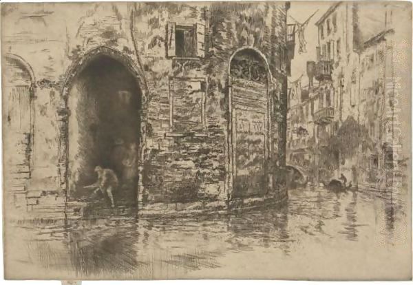 Two Doorways 2 Oil Painting by James Abbott McNeill Whistler