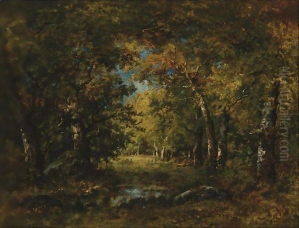 Grande Foret, Souis-Bois Oil Painting by Narcisse-Virgile D Az De La Pena