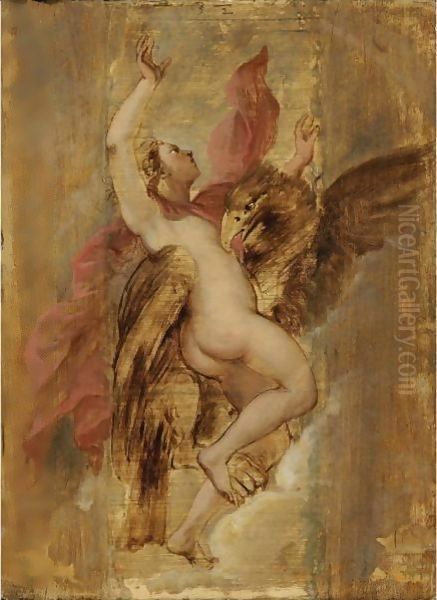 The Rape Of Ganymede Oil Painting by (studio of) Rubens, Peter Paul