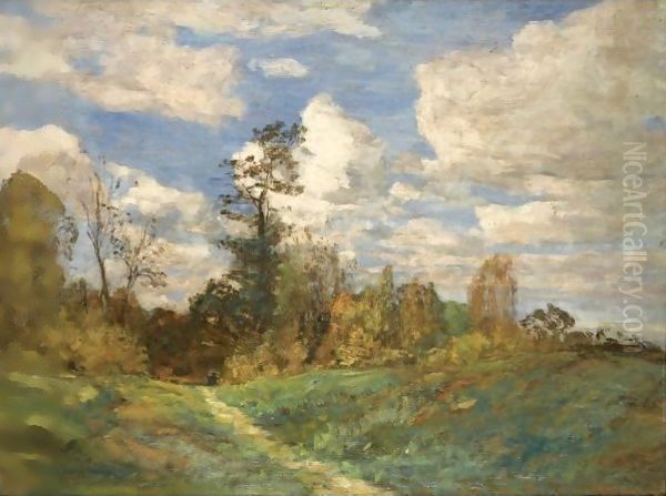 Paysage Boise Oil Painting by Eugene Boudin