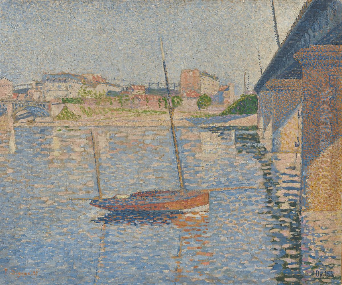 Clipper Oil Painting by Paul Signac