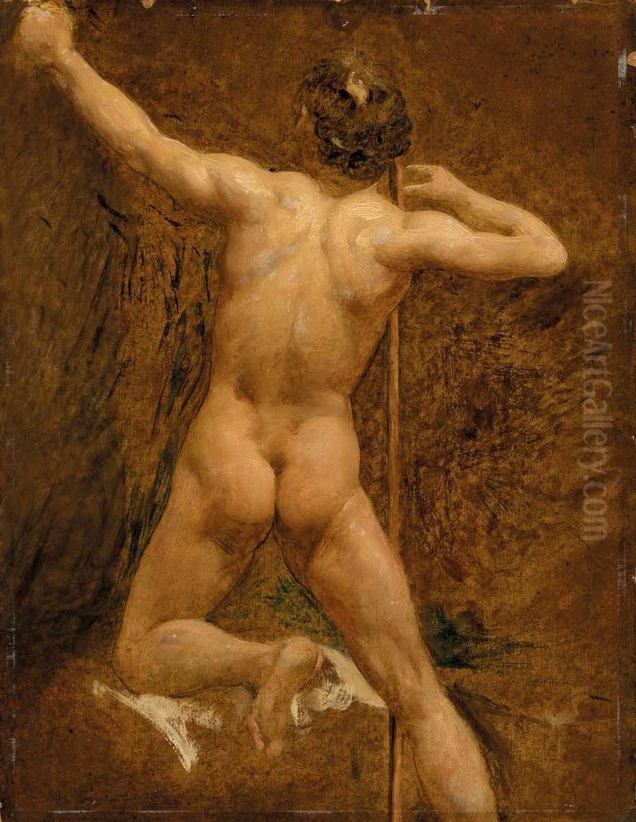 Male Nude Oil Painting by William Etty