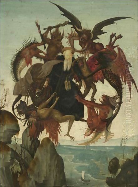 The Temptation Of Saint Anthony Oil Painting by Ghirlandaio Domenico