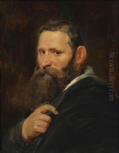 Head Of A Bearded Man Oil Painting by (studio of) Rubens, Peter Paul