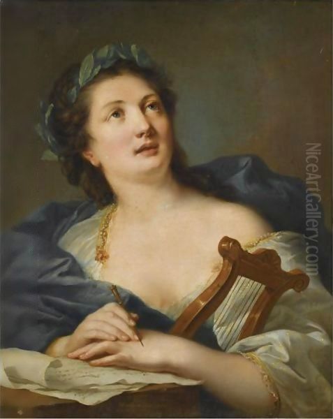 A Muse Oil Painting by Johann Heinrich Wilhelm Tischbein I