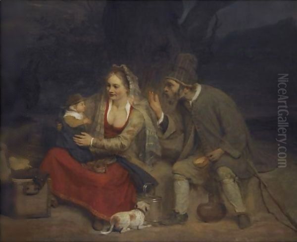 The Rest On The Flight Into Egypt Oil Painting by Aert De Gelder