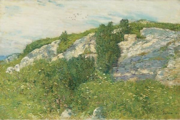 Ledges And Bay, Appledore Oil Painting by Childe Hassam