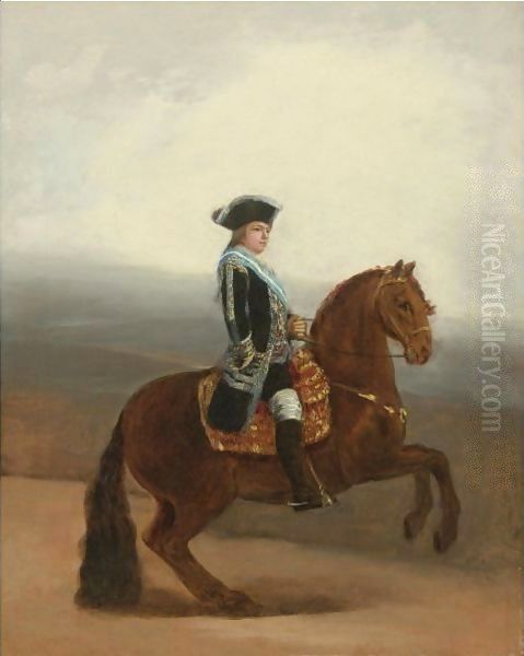 Equestrian Portrait Of Don Manuel Godoy, Duke Of Alcudia Oil Painting by Francisco Goya Fuendetodos