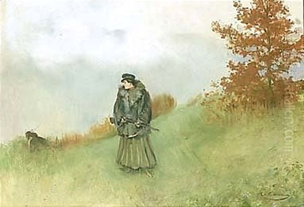 Escena De Caza (The Hunter) Oil Painting by Ramon Casas