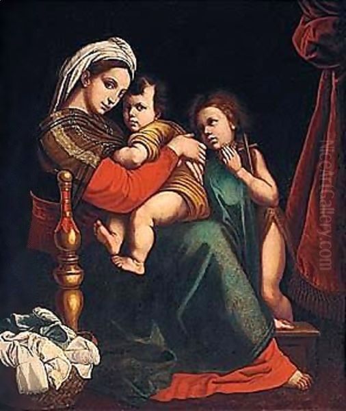'Madonna della sedia' Oil Painting by Raphael