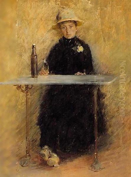 Madame Baudy Oil Painting by Theodore Robinson
