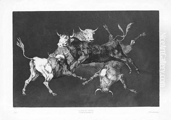 Disparate De Tontos Oil Painting by Francisco Goya Fuendetodos