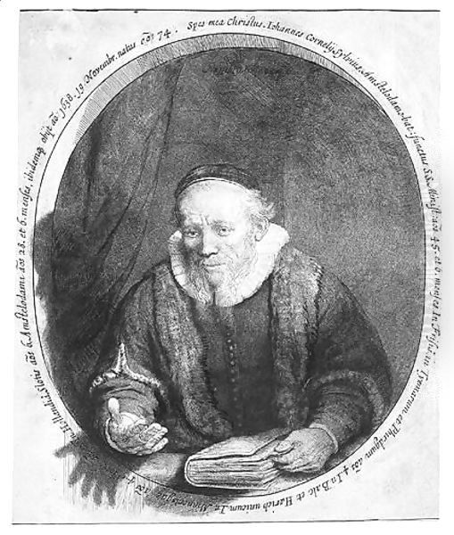 Jan Cornelis Sylvius, Preacher 2 Oil Painting by Harmenszoon van Rijn Rembrandt