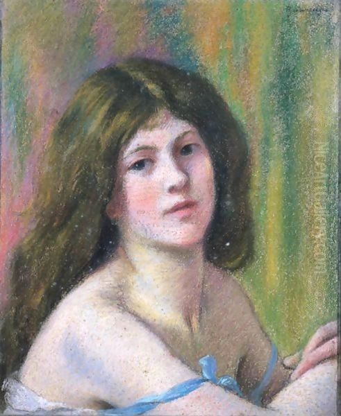 Lucie Oil Painting by Federigo Zandomeneghi