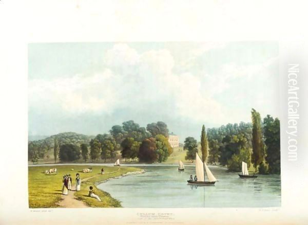 Abbey, Scenery Oil Painting by William Westall