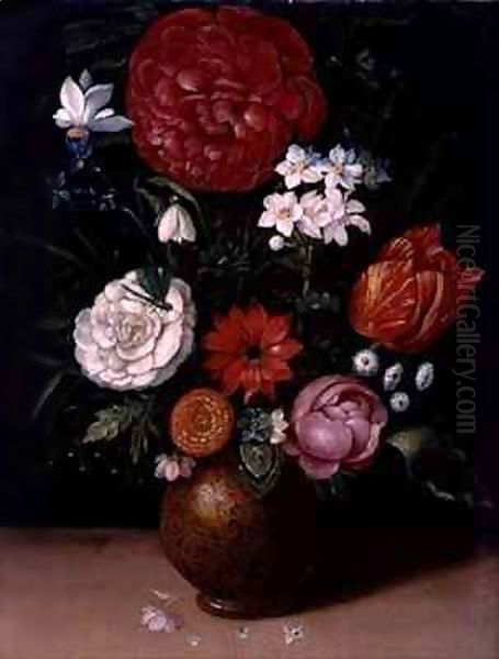 Still Life of Flowers Oil Painting by Peter Paul Binoit
