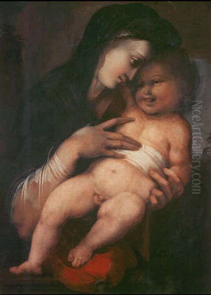 Madonna and Child Oil Painting by Alonso Berruguete