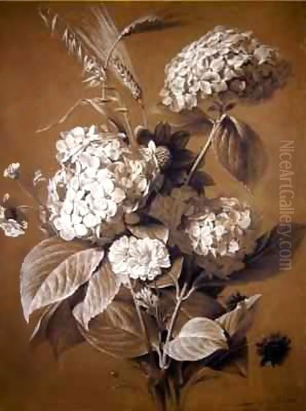 Hortensias Oil Painting by Antoine Berjon