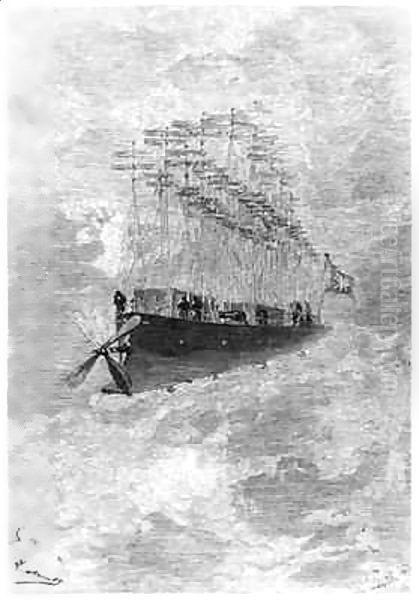 The Albatross Oil Painting by Hippolyte Leon Benett