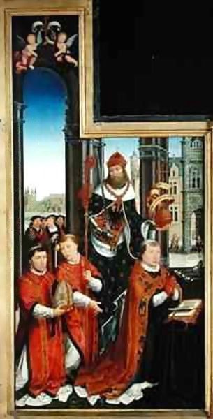 Polyptych of the Glorification of the Holy Trinity Oil Painting by Jean Bellegambe the Elder