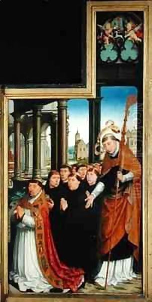 Polyptych of the Glorification of the Holy Trinity 2 Oil Painting by Jean Bellegambe the Elder