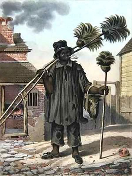 Chimneysweeper Oil Painting by Isaac Mendes Belisario