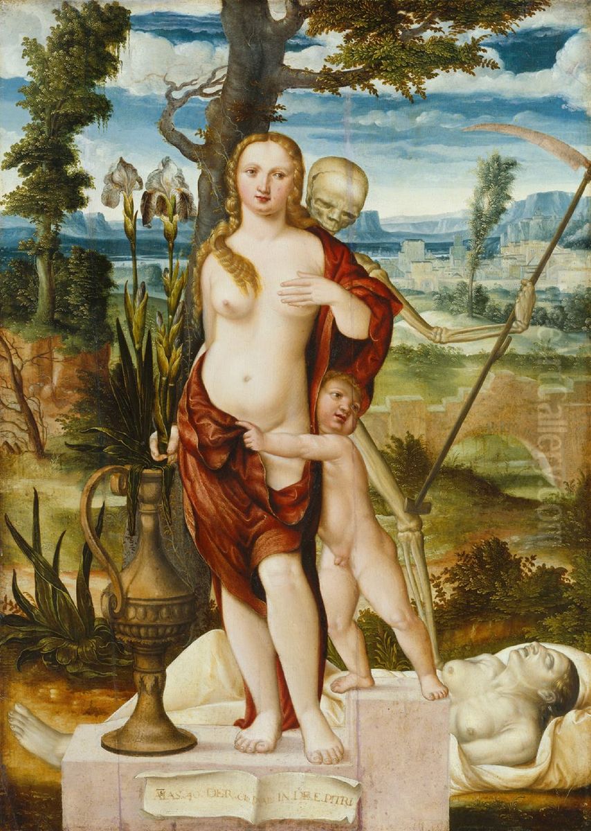 Vanitas Oil Painting by Barthel Beham