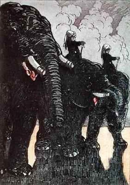 The Queen's Guard Oil Painting by Maurice de Becque