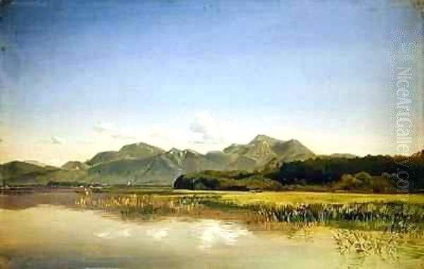 The Chiemsee at Stock Oil Painting by Johann Beckmann