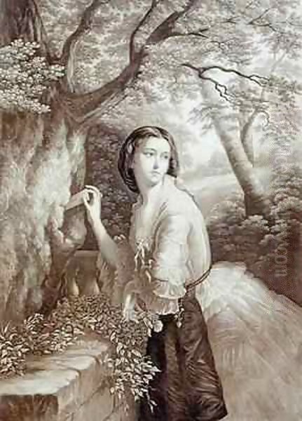 Lover's Letter Box 2 Oil Painting by George Baxter