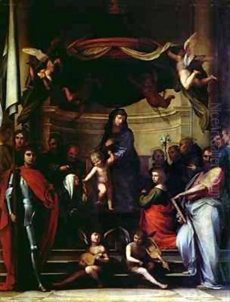 The Mystic Marriage of St. Catherine of Siena Oil Painting by Fra Bartolommeo della Porta