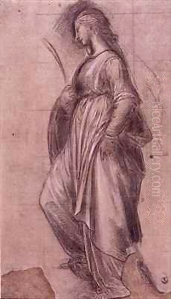 Study of St. Catherine of Alexandria Oil Painting by Fra Bartolommeo della Porta