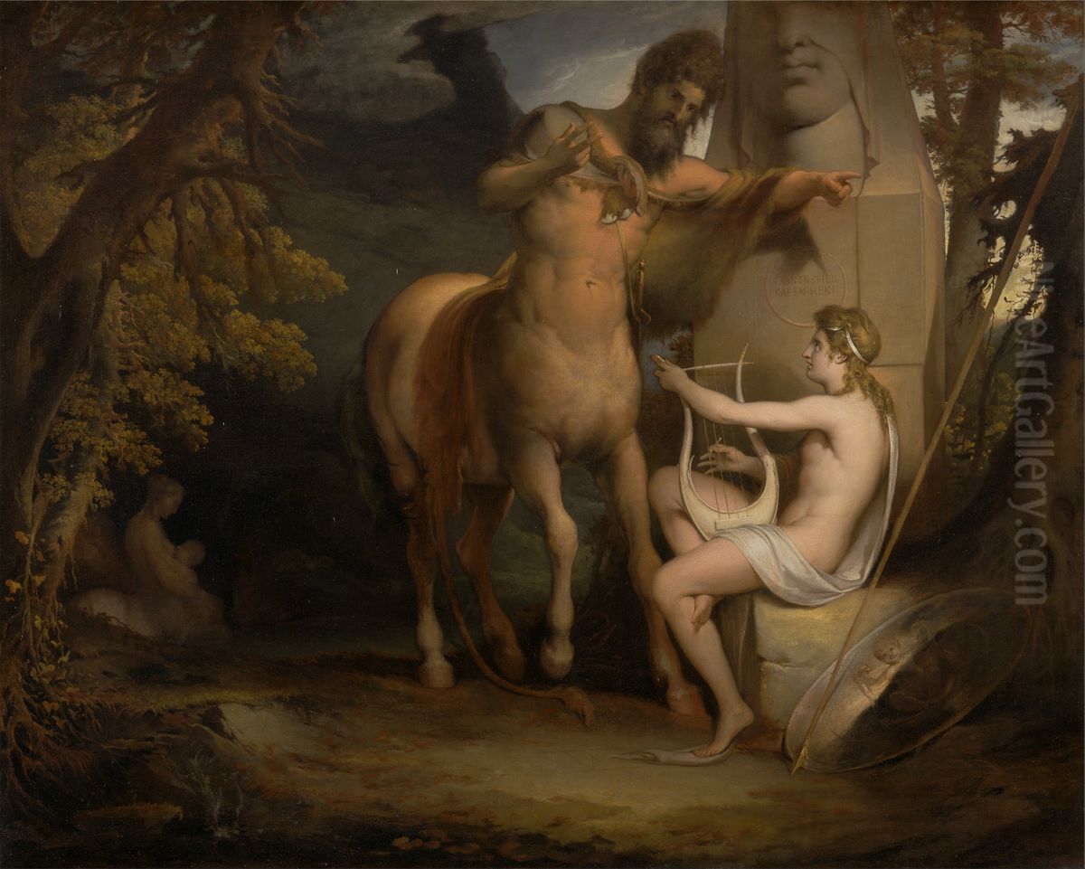 The Education of Achilles Oil Painting by James Barry