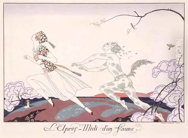 L'Apres-midi d'un Faune Oil Painting by Georges Barbier